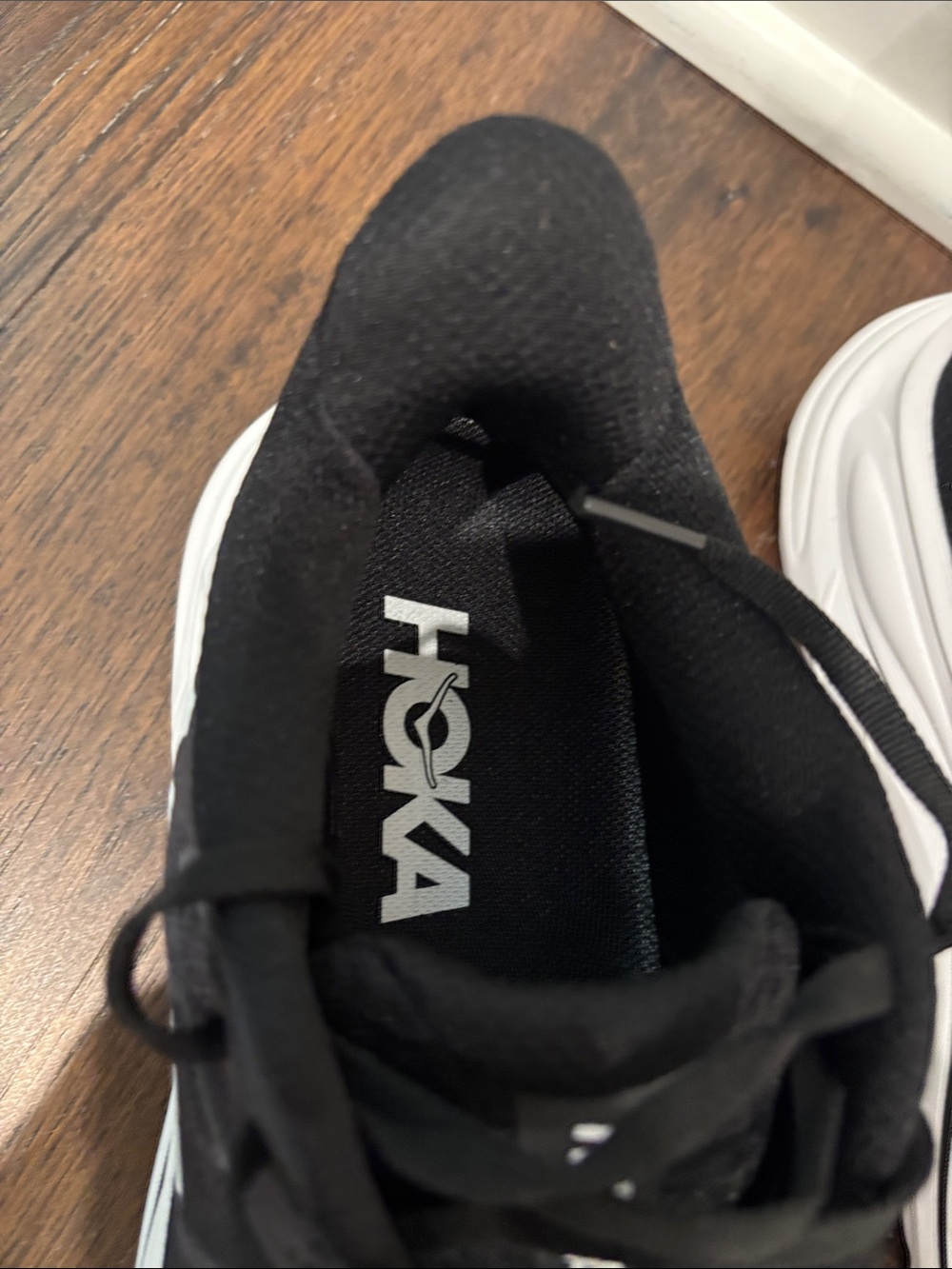 Hoka Clifton Black Running Shoes - Lightweight Cushioned Trainer - Picture 3 of 6